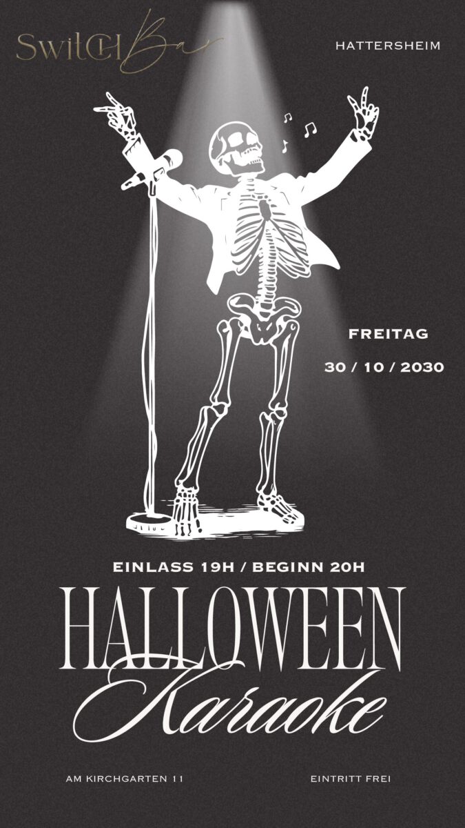 Karaoke-Abend Halloween Edition