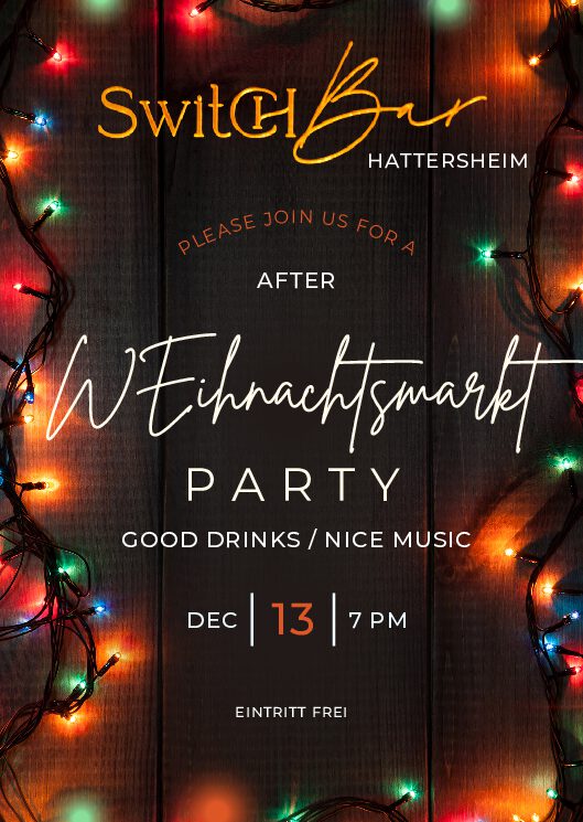 After Weihnachtsmarkt Party